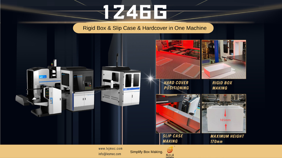 Fabricante rígido multifuncional automático de la caja de LS-1246G para la fabricación del Hardcover