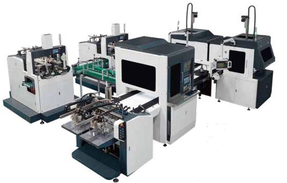 Máquina rígida completamente automática de la fabricación de cajas para el top de la caja de cartón y la fabricación inferior