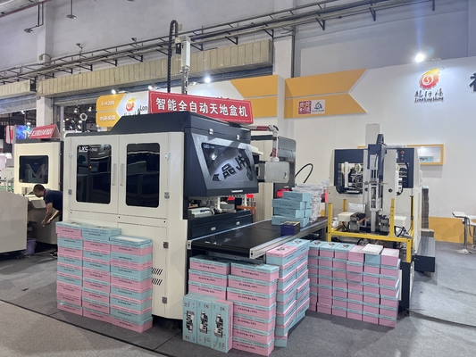 Velocidad rígida automática de la máquina de la fabricación de cajas para la caja dulce de empaquetado de la comida del chocolate de la cartulina