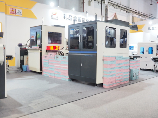 Máquina de posicionamiento visual de cubierta dura de caja rígida totalmente automática e inteligente de dos canales