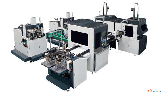 Máquina rígida completamente automática inteligente de la fabricación de cajas del BI-canal para la caja plástica de la PU