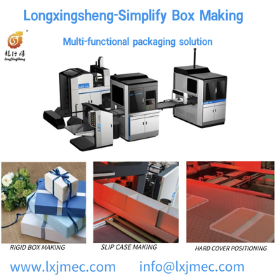 1246B Máquina de plegado de cajas rígidas totalmente automática para revestimiento de papel.