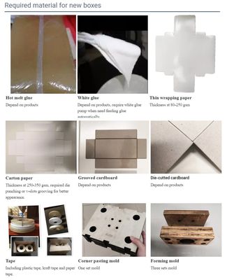 Máquina de posicionamiento visual de caja rígida totalmente automática para la caja