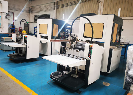 Equipo semiautomático de pegado de cajas para cajas de cubierta dura