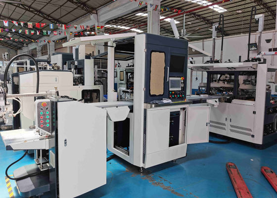 Altura de empaquetado de alta velocidad automática 12m m 100m m de la caja de la máquina de la fabricación de cajas